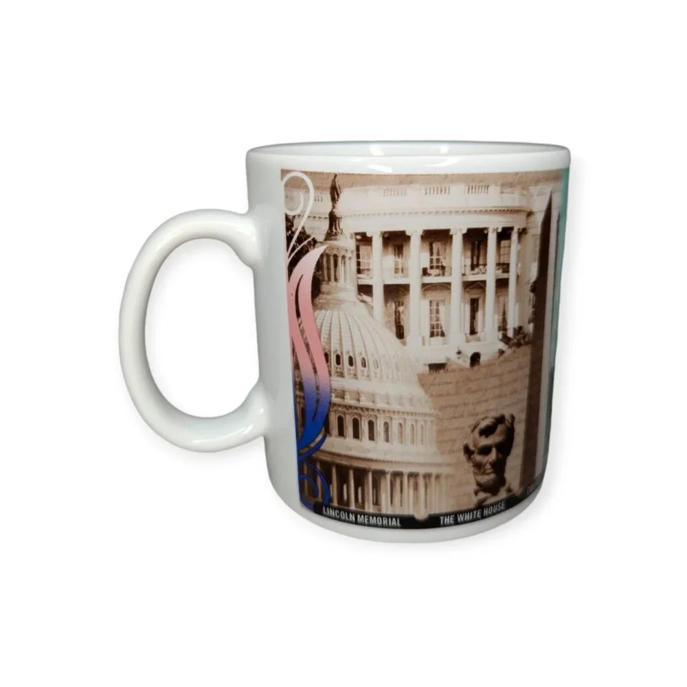 Vintage Starbucks Coffee Mug-Washington D.C. Lincoln Memorial White House